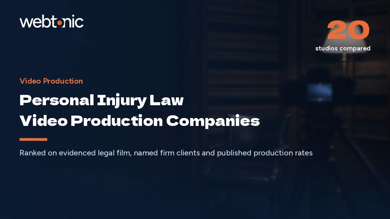 $4,500 to $12,800 for a Settlement Film: 20 PI Video Studios (2026) — Web Tonic blog thumbnail
