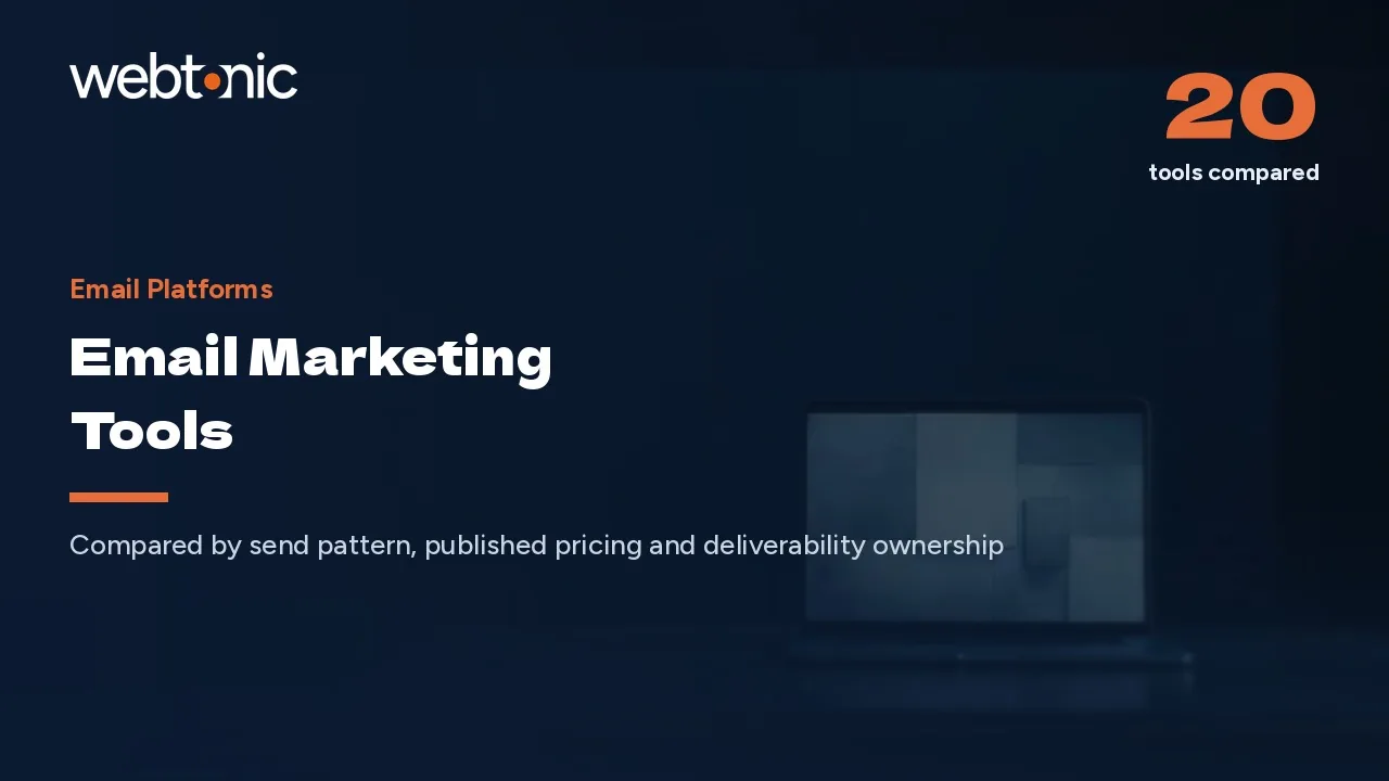 From $9 a Month to Quote Only: 20 Email Marketing Tools (2026) — Web Tonic blog thumbnail