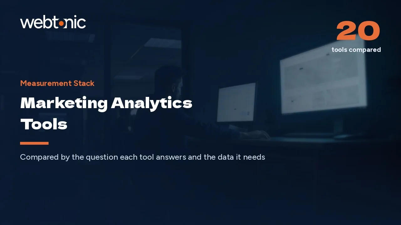 Four Questions, Four Different Tools: 20 Analytics Platforms (2026) — Web Tonic blog thumbnail