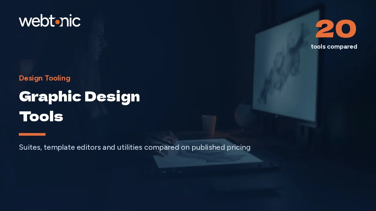 Suite, Template Editor, Utility: 20 Graphic Design Tools (2026) — Web Tonic blog thumbnail