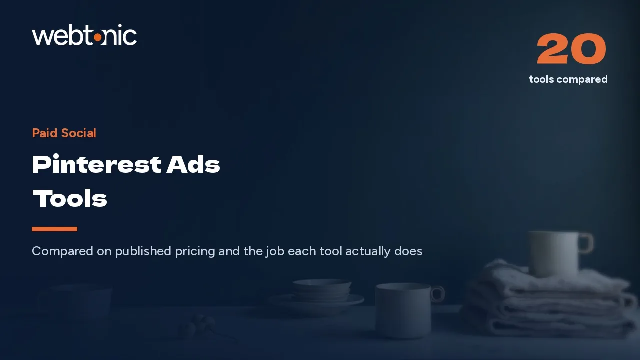 83% Buy From Branded Pins: 20 Pinterest Ads Tools (2026) — Web Tonic blog thumbnail