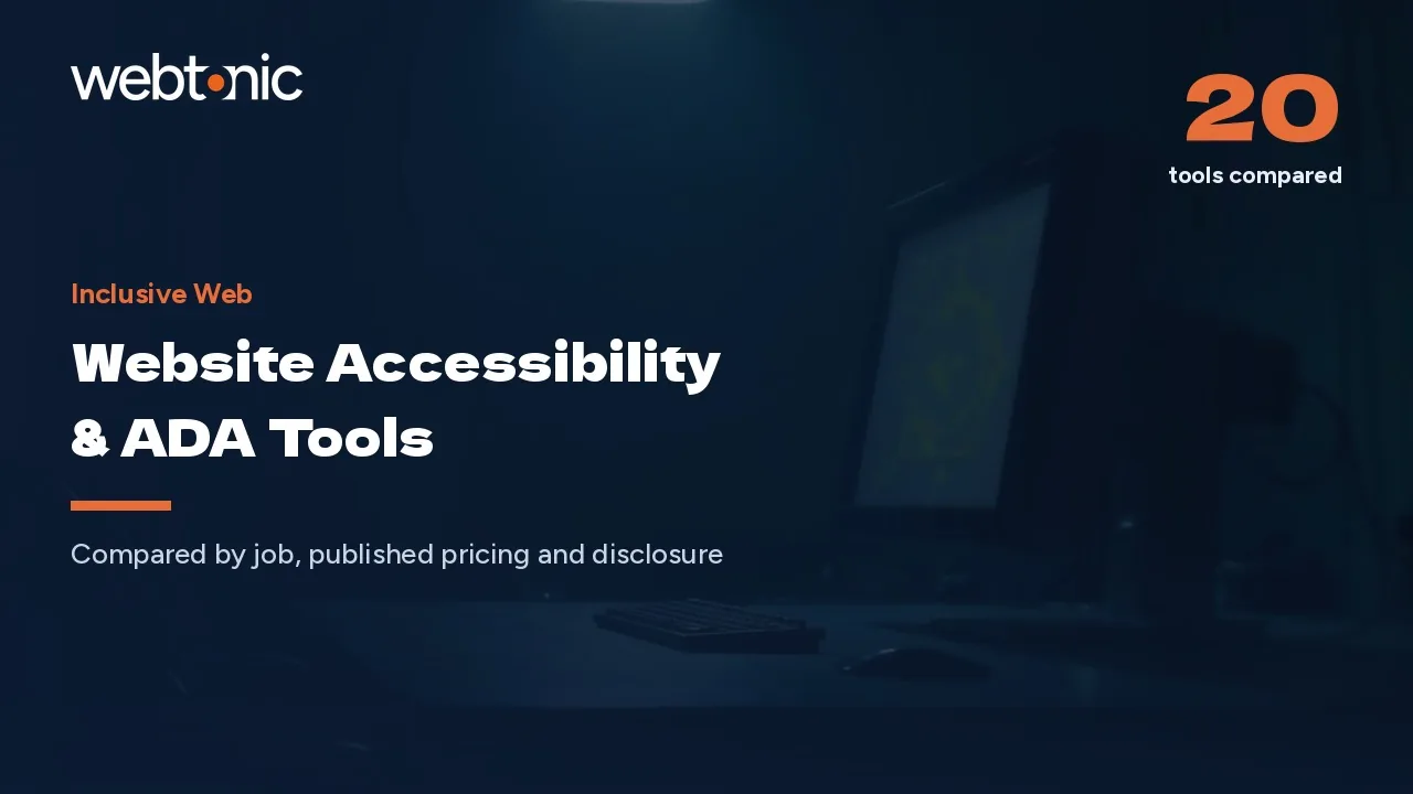 51 Errors on the Average Page: 20 Accessibility Tools (2026) — Web Tonic blog thumbnail