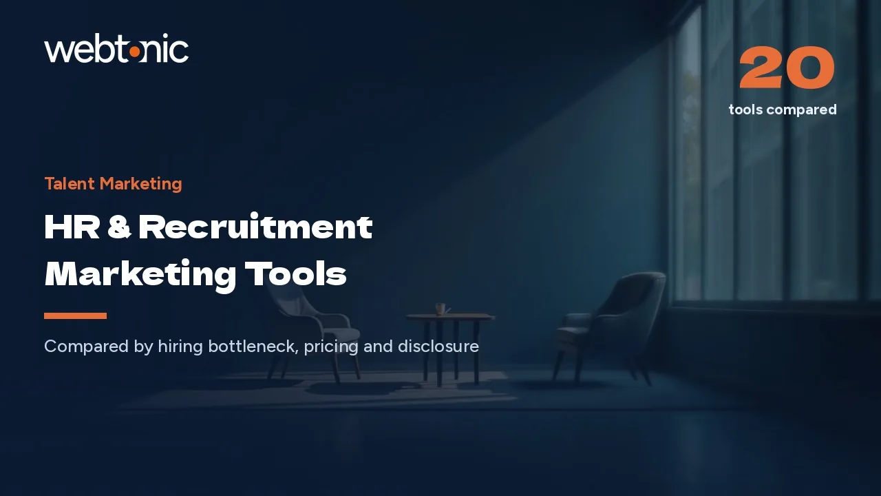 Thirteen of Twenty Will Not Publish a Price: HR Marketing Tools (2026) — Web Tonic blog thumbnail