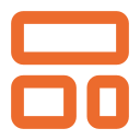 Wireframed page structure icon
