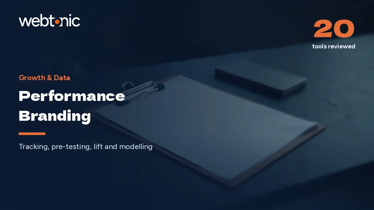 Brand Lift You Can Actually Spend Against: 20 Performance Branding Tools for 2026 — Web Tonic blog thumbnail