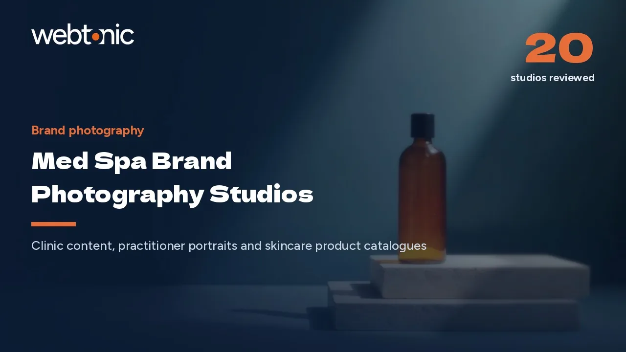 Two Briefs, One Clinic: 21 Med Spa Photography Studios Reviewed for 2026 — Web Tonic blog thumbnail