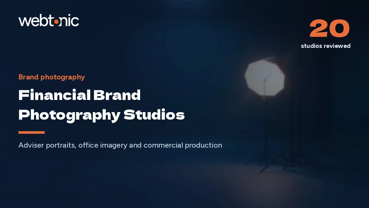 Trust Is Assembled From a Bio Page: 21 Financial Photography Studios (2026) — Web Tonic blog thumbnail