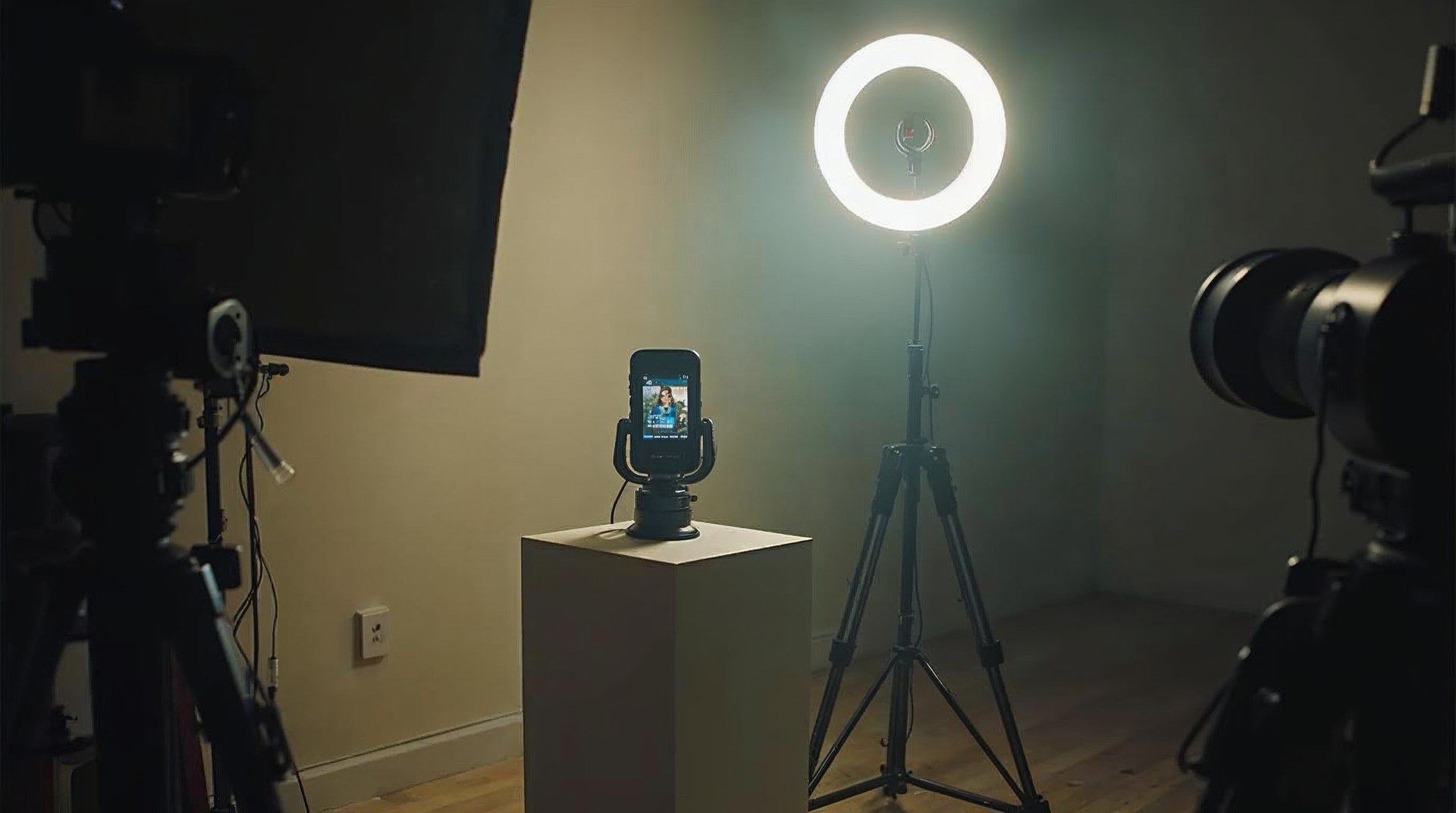 Compact studio set-up for modular creative capture