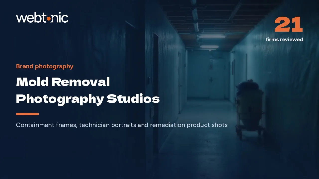 From Containment Sheet to Product Spin: 21 Mold Removal Photography Studios (2026) — Web Tonic blog thumbnail