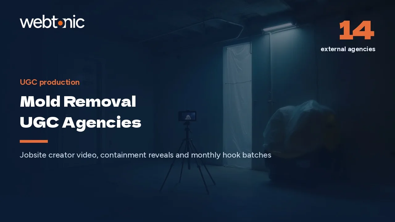 Filmed in the Basement: Mold Removal UGC Agencies in 2026 — Web Tonic blog thumbnail