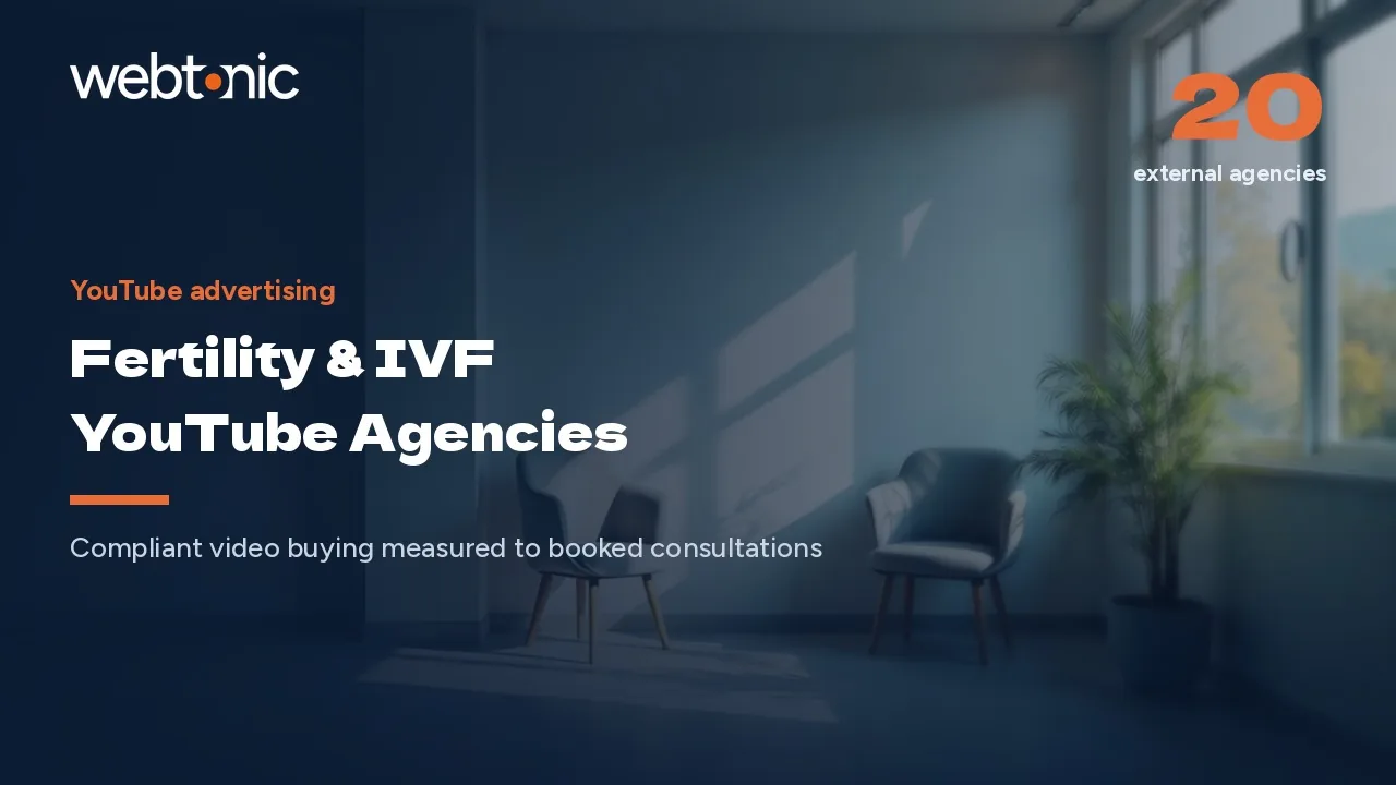 Only Four Publish a Rate: 20 Fertility YouTube Ad Agencies in 2026 — Web Tonic blog thumbnail