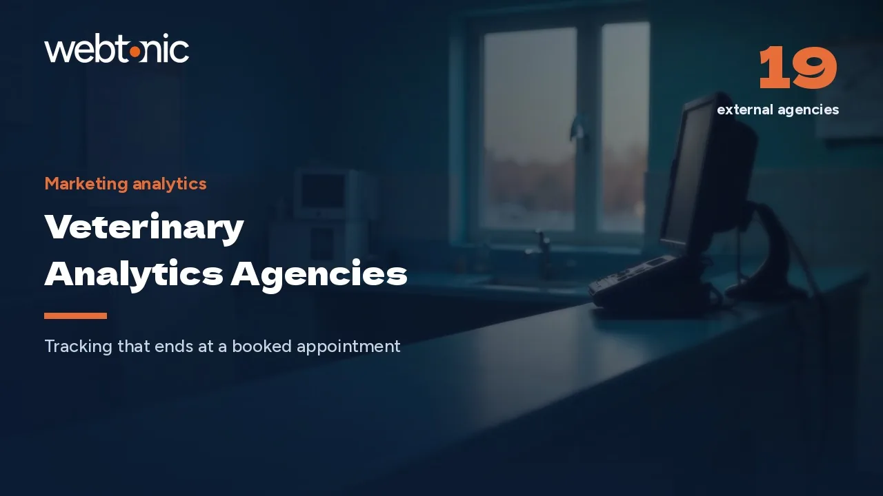 Only 20% of Vet Sites Moved to GA4: 19 Analytics Agencies for 2026 — Web Tonic blog thumbnail