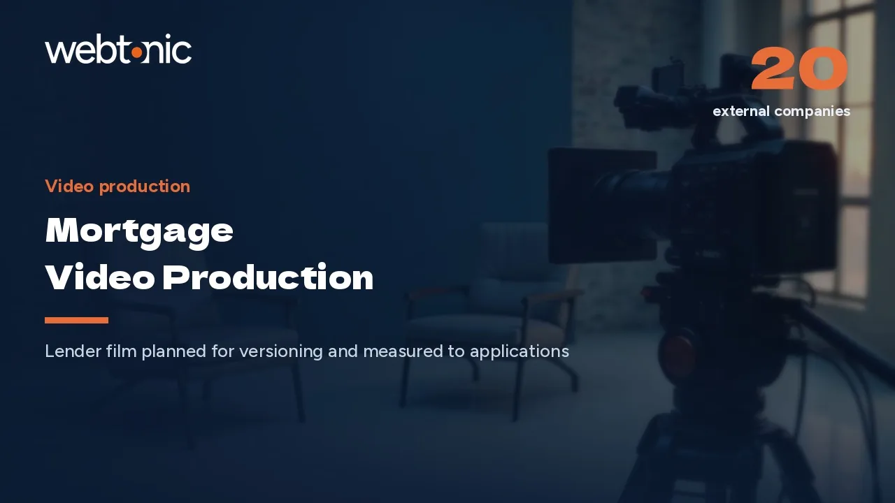 Twenty Mortgage Video Production Companies to Know in 2026 — Web Tonic blog thumbnail