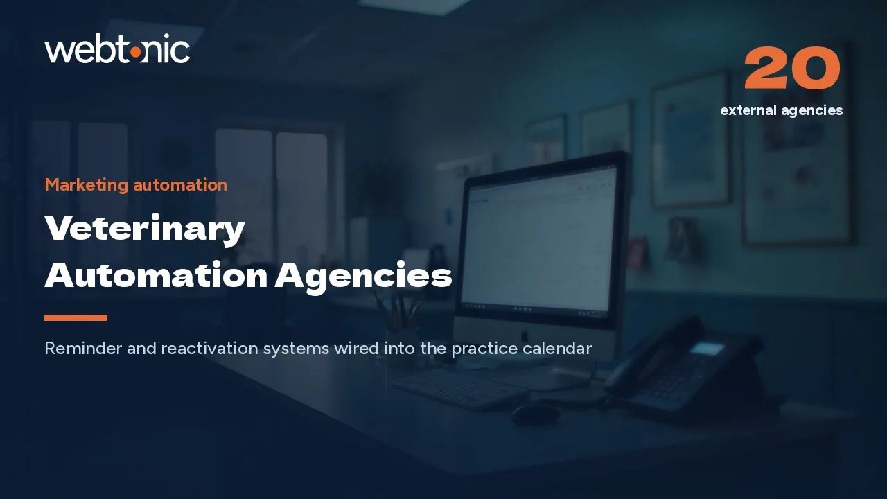 Veterinary Marketing Automation Agencies: 20 Reviewed for 2026 — Web Tonic blog thumbnail