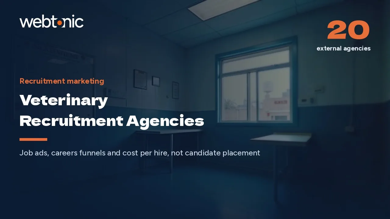Sixteen Months to Fill a Role: 21 Veterinary Recruitment Marketing Agencies (2026) — Web Tonic blog thumbnail