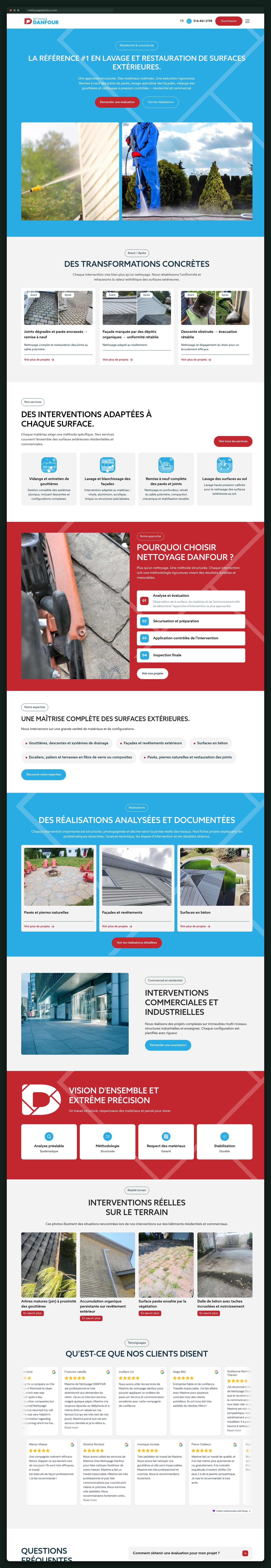 Nettoyage Danfour website — page 1