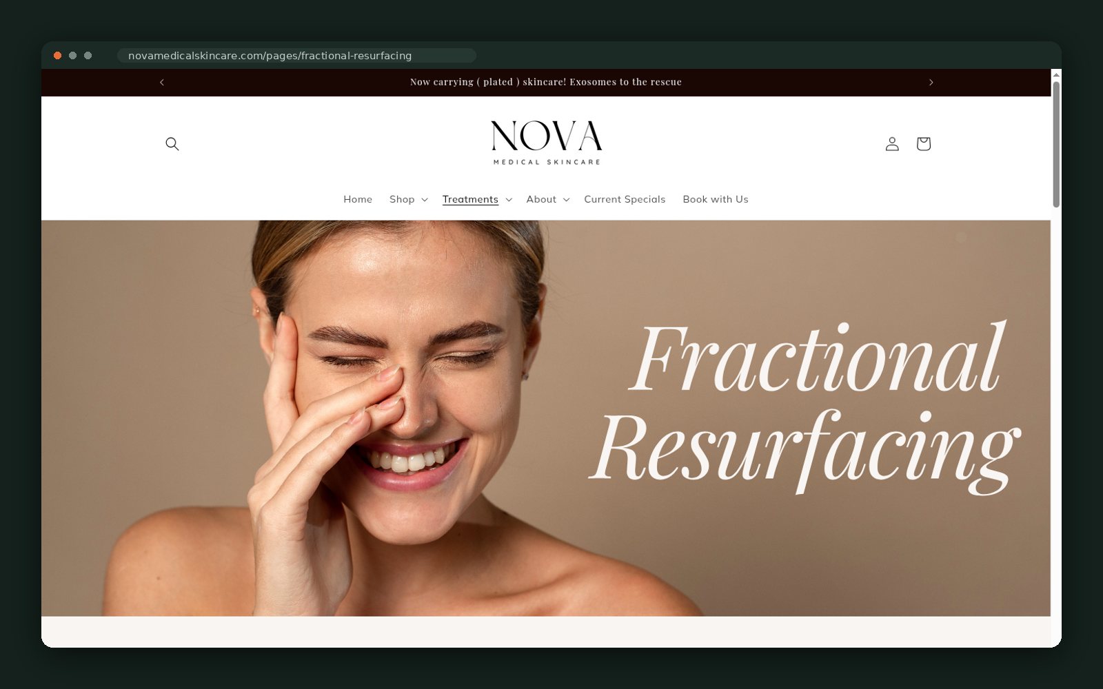 Fractional resurfacing page
