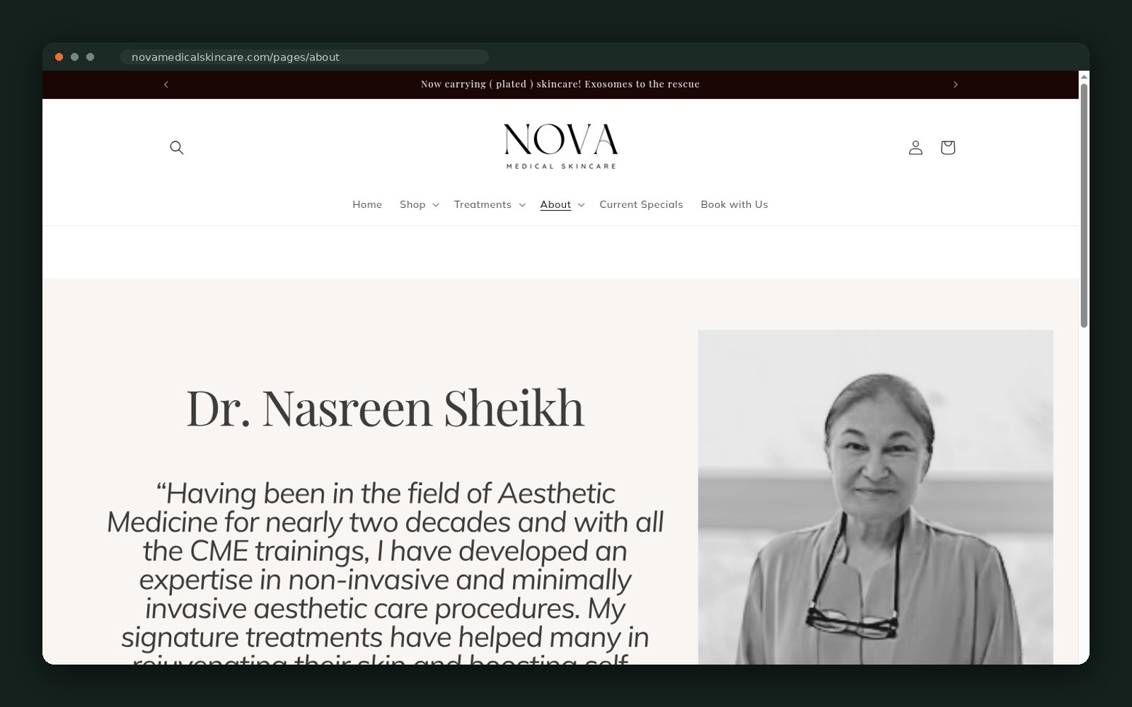 Dr. Nasreen Sheikh — practitioner credibility