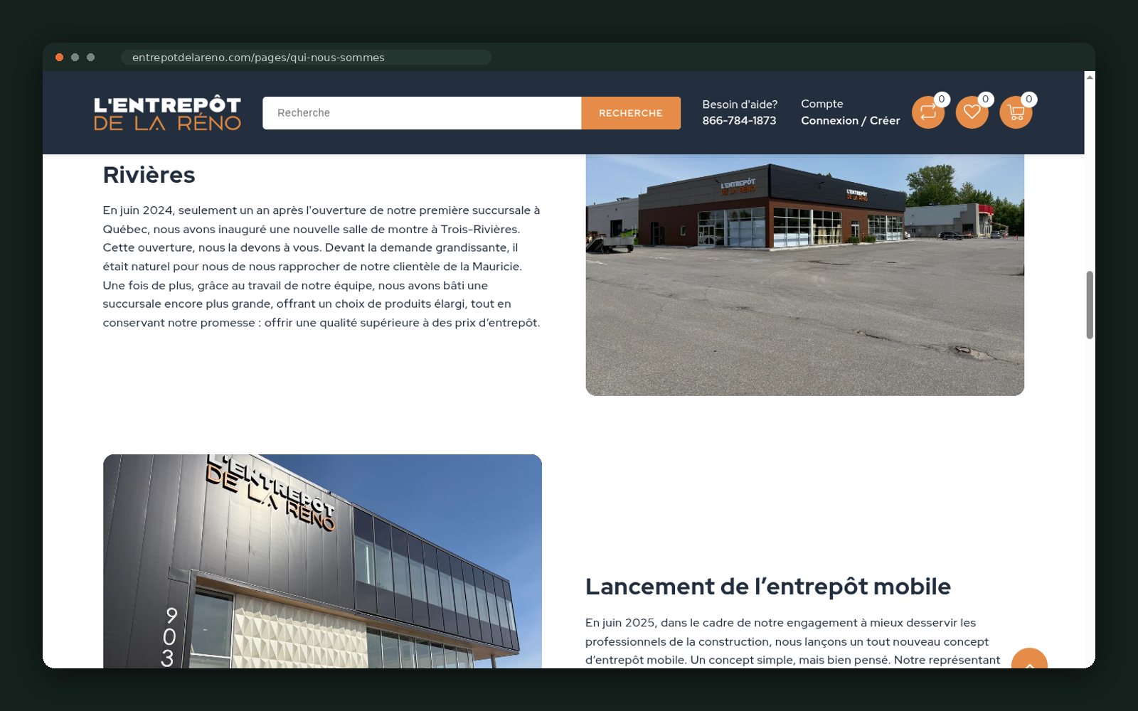 Expansion timeline and mobile warehouse