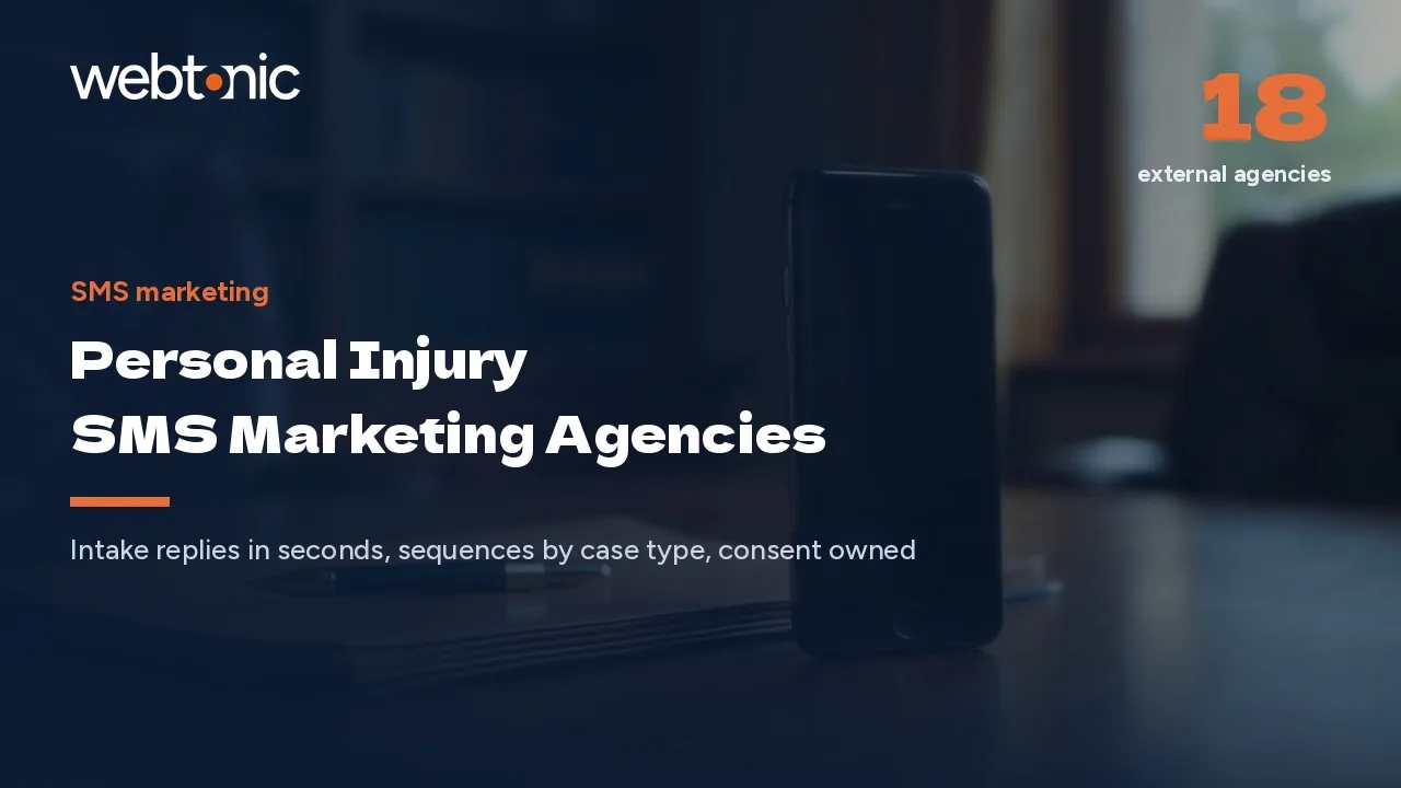 Personal Injury SMS Marketing Agencies, Reviewed for 2026 — Web Tonic blog thumbnail