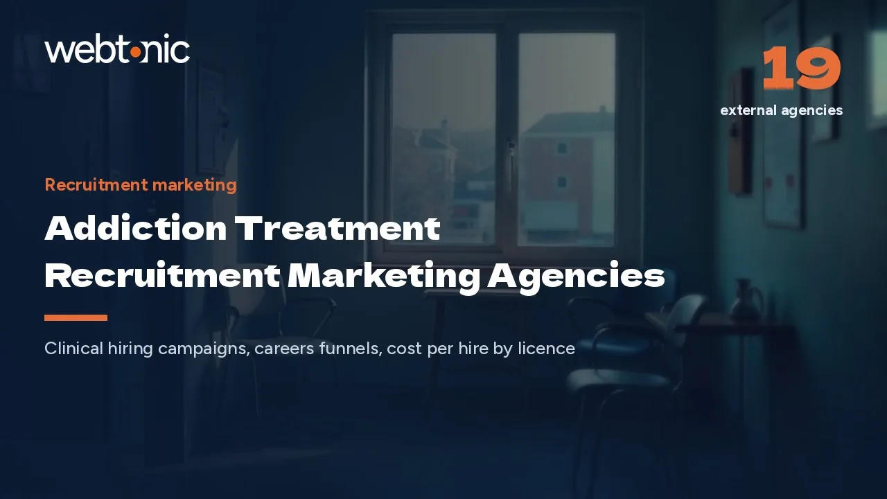 Hiring Clinicians in 2026: 20 Addiction Treatment Recruitment Agencies — Web Tonic blog thumbnail