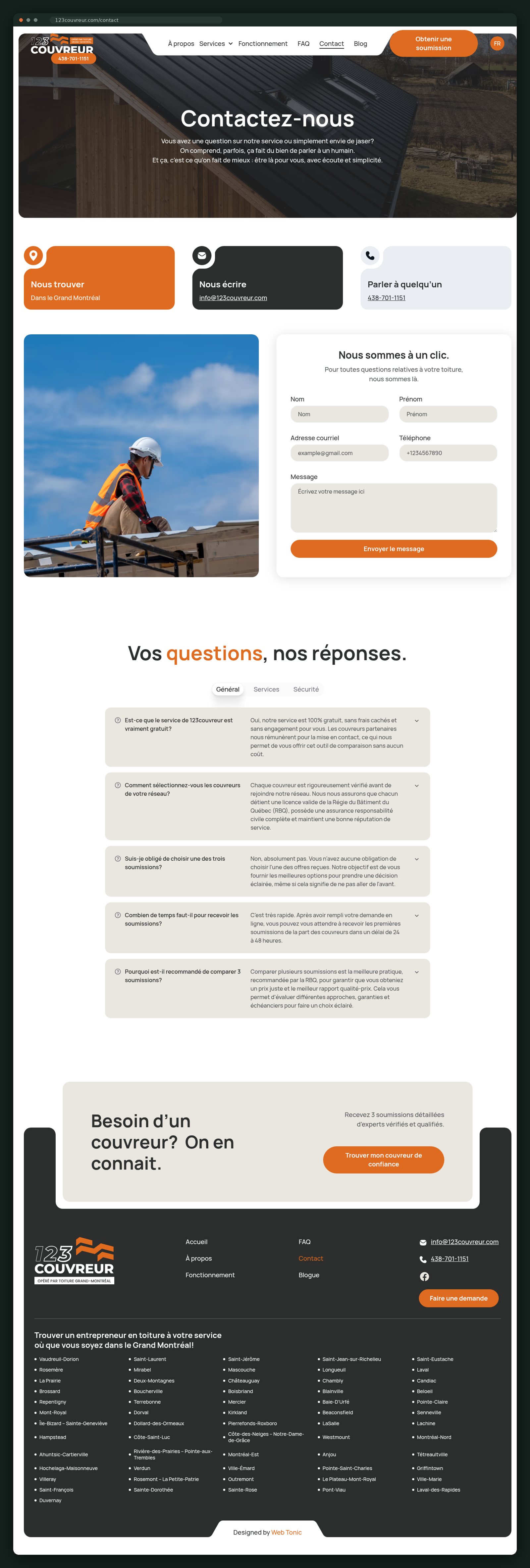 123Couvreur website — screen 5