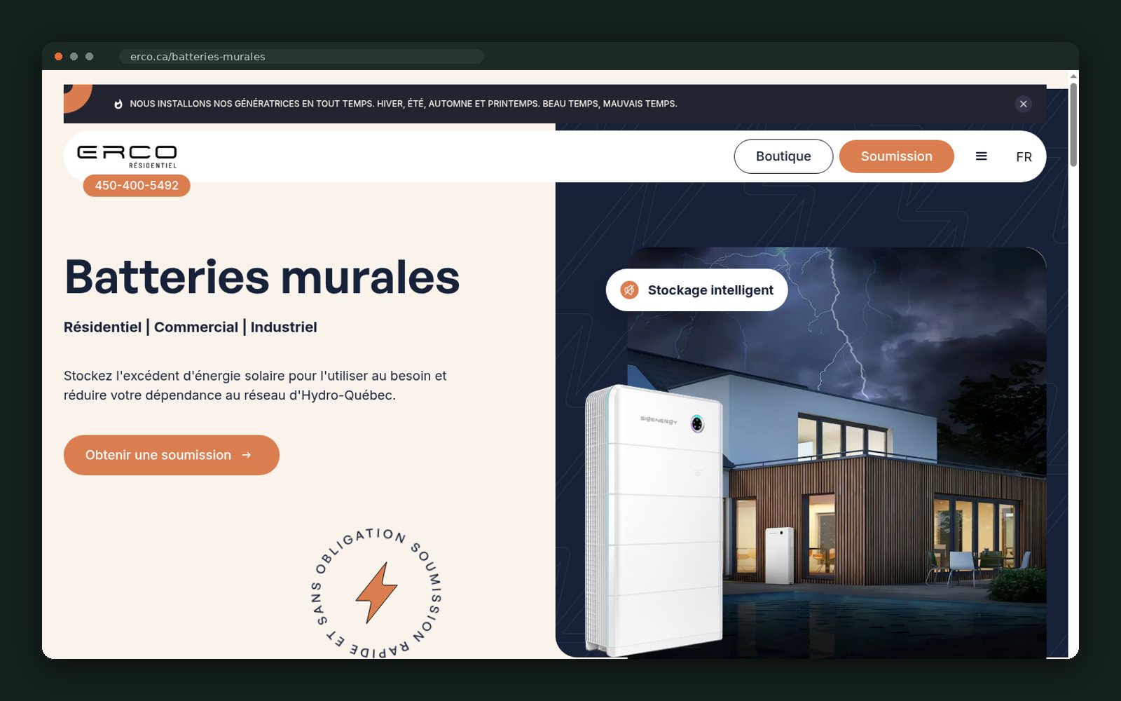 Wall battery storage page