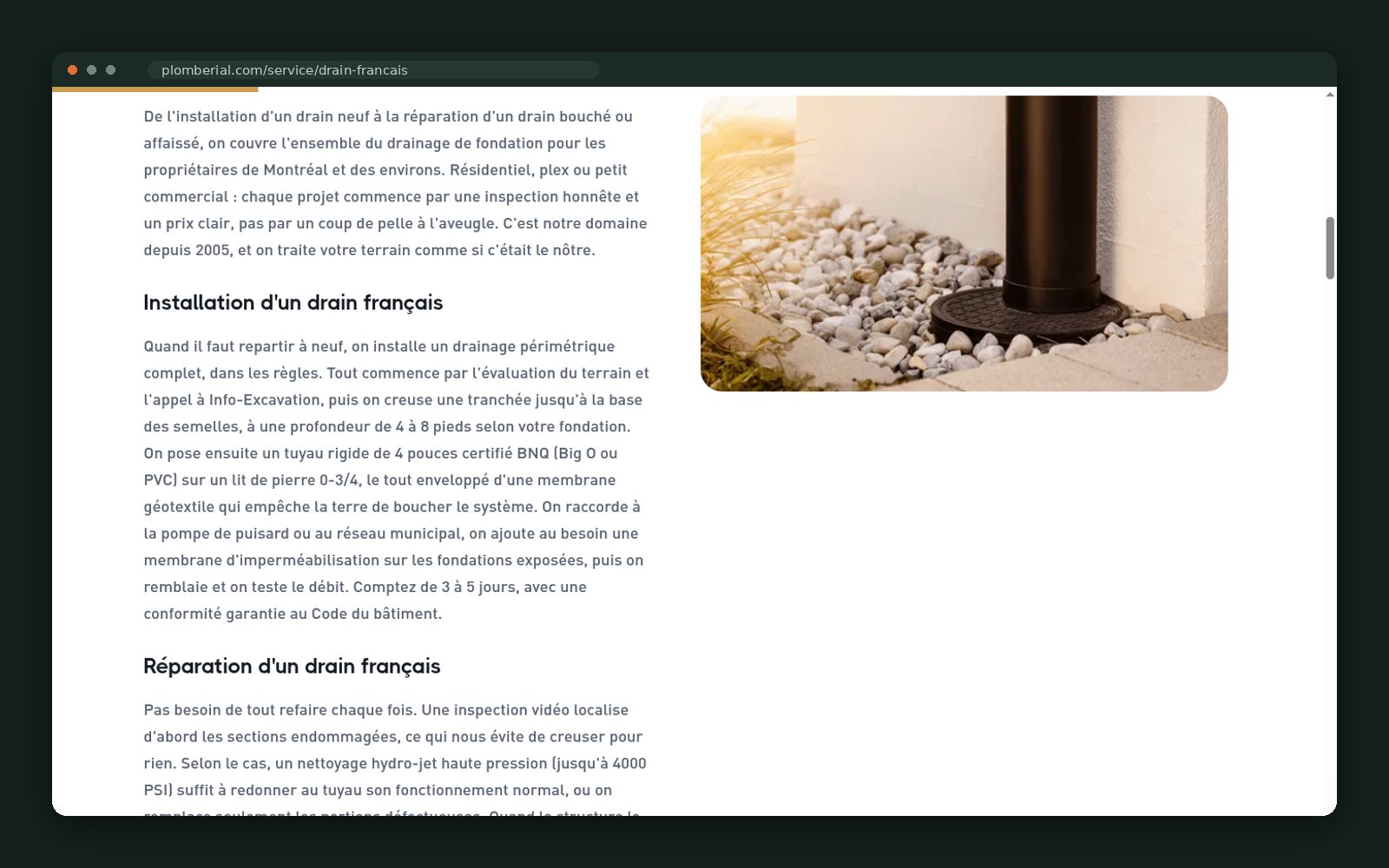 French drain services, explained step by step