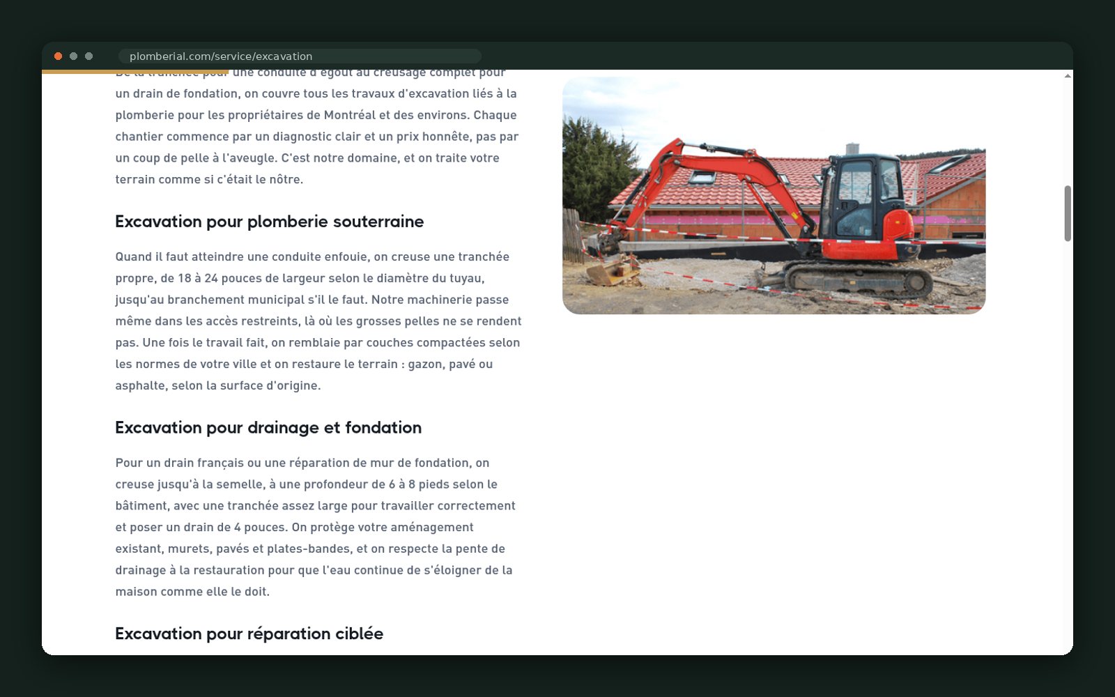 How excavation work actually unfolds
