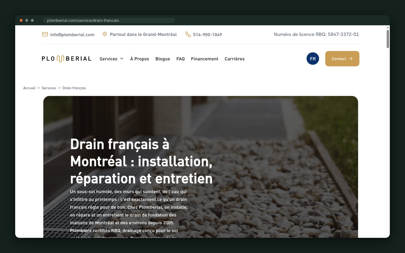French drain page