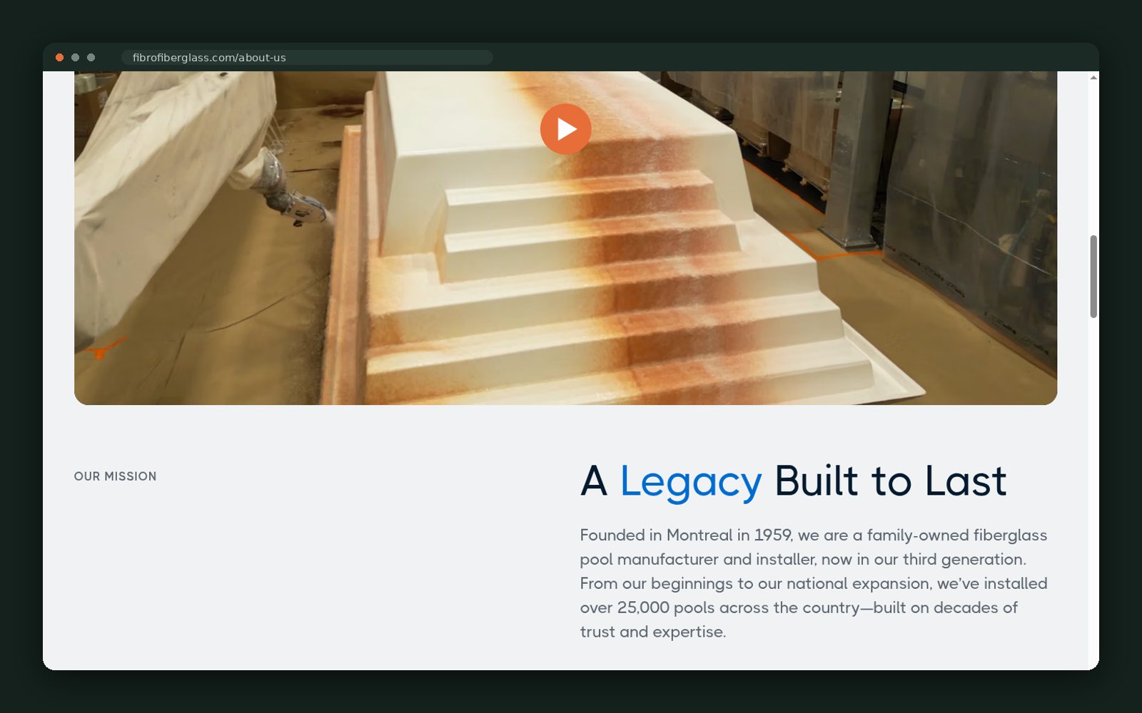 A legacy built to last — 25,000+ pools installed