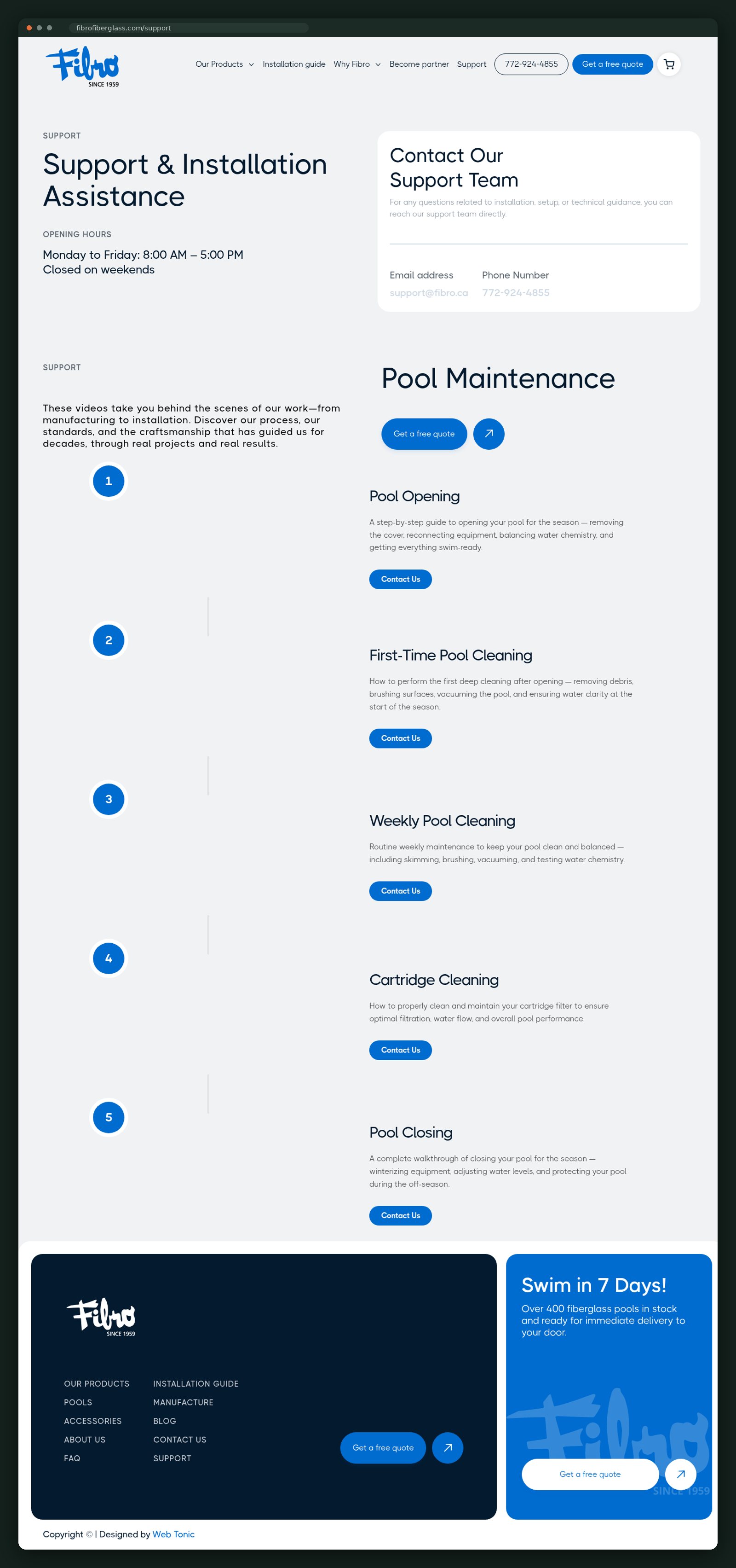 Fibro website — screen 5