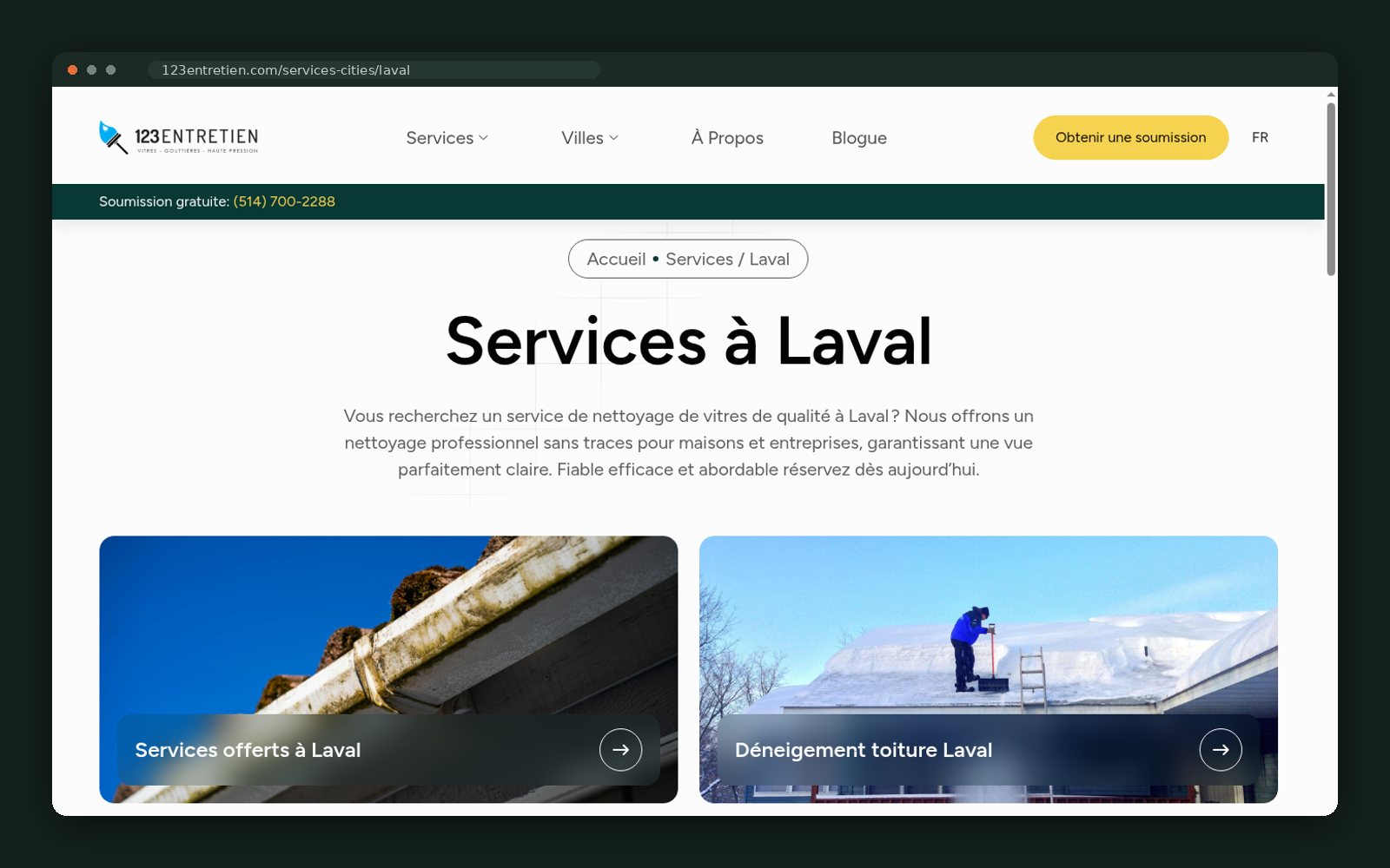 Laval city page