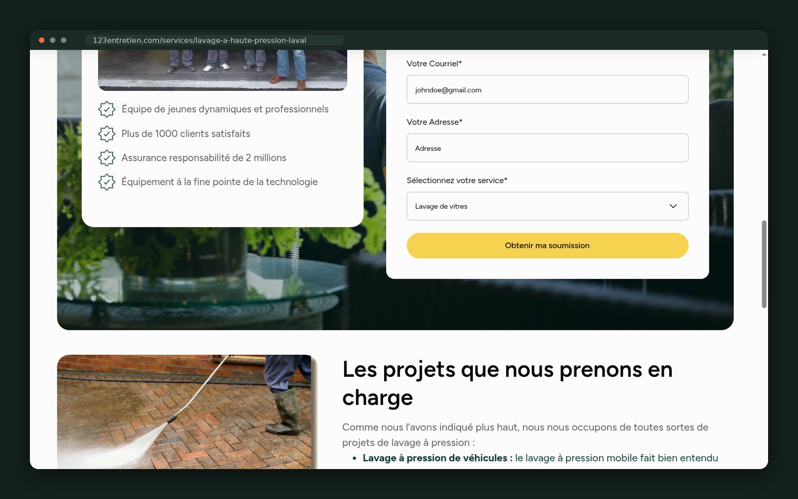 The projects we take on