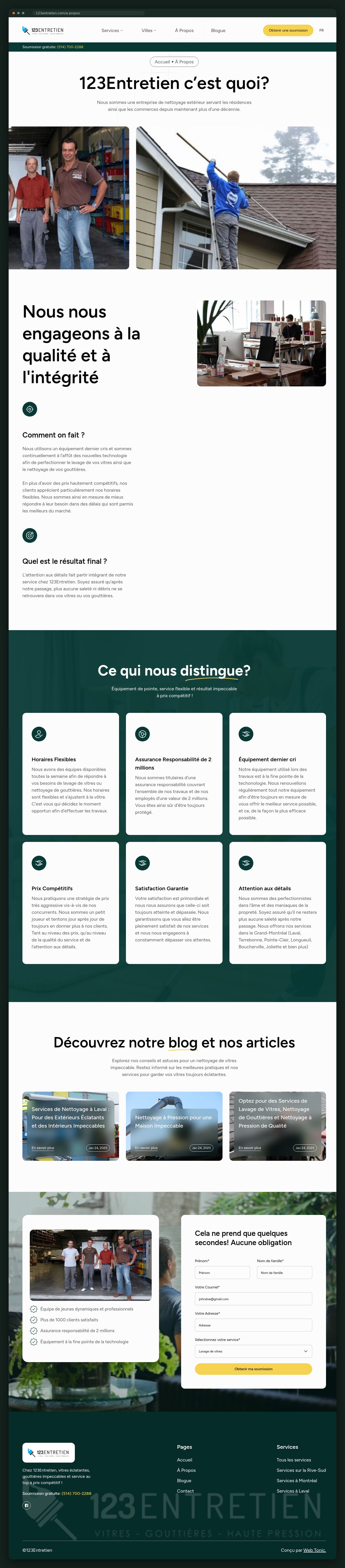 123Entretien website — screen 5