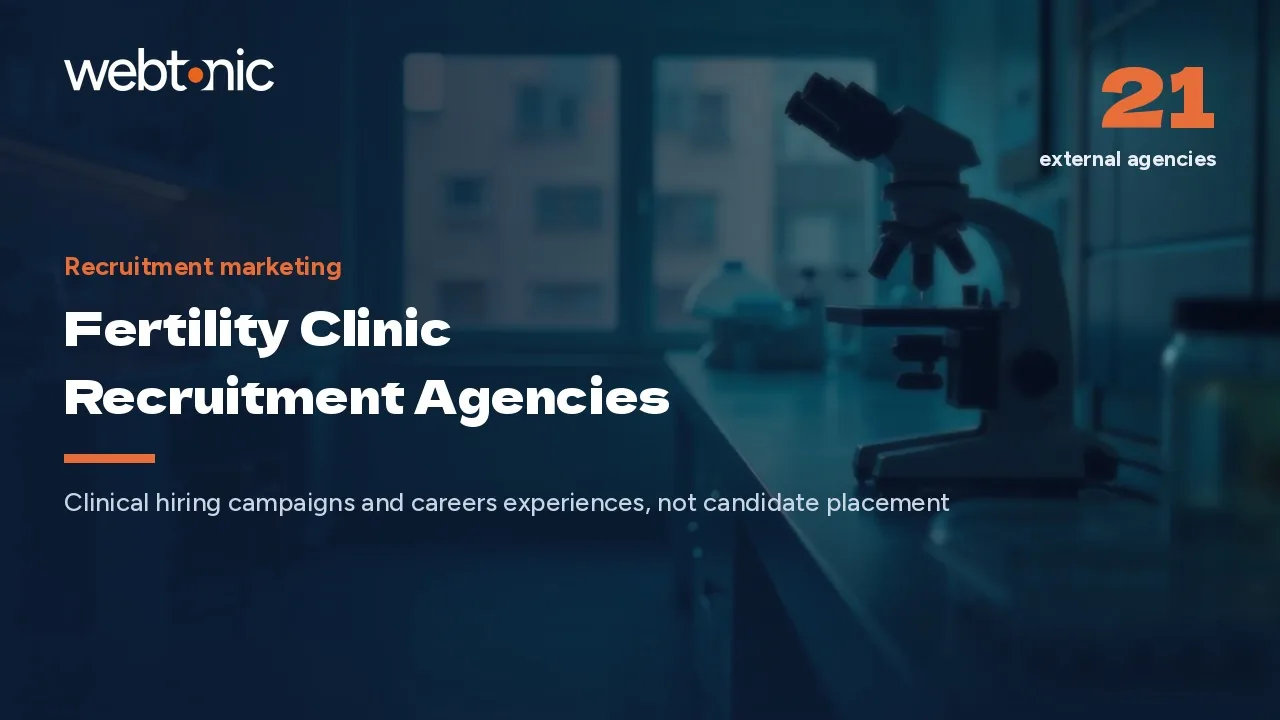Twenty-one Fertility Clinic Recruitment Marketing Agencies for 2026 — Web Tonic blog thumbnail