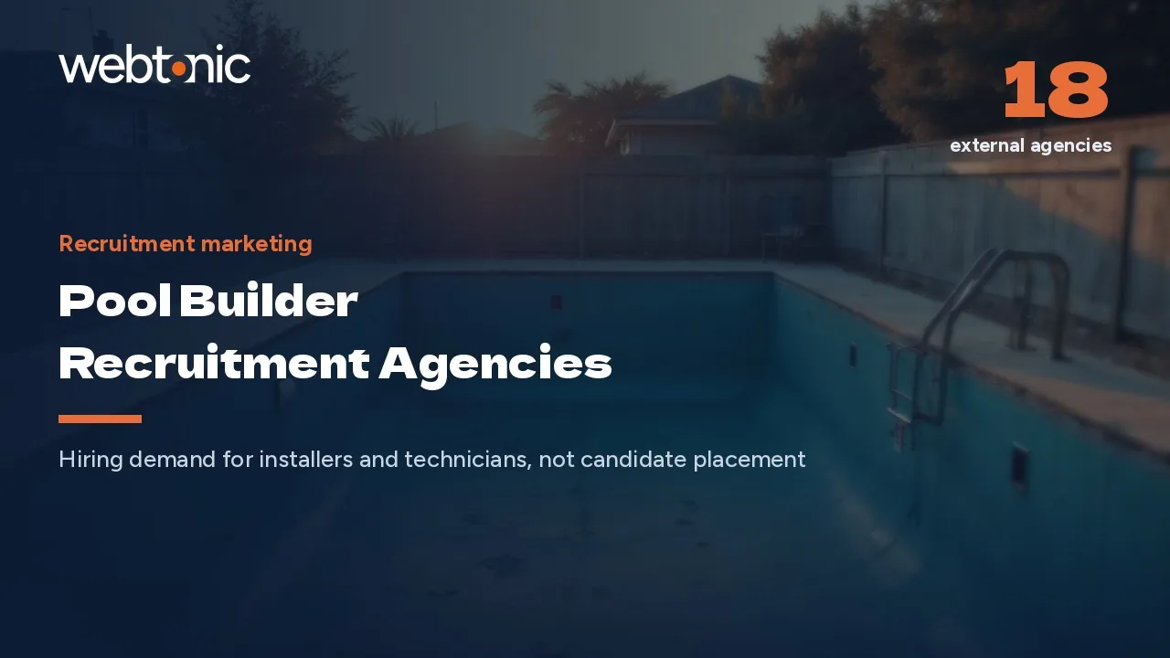 Pool Builder Recruitment Marketing Agencies, Assessed for 2026 — Web Tonic blog thumbnail