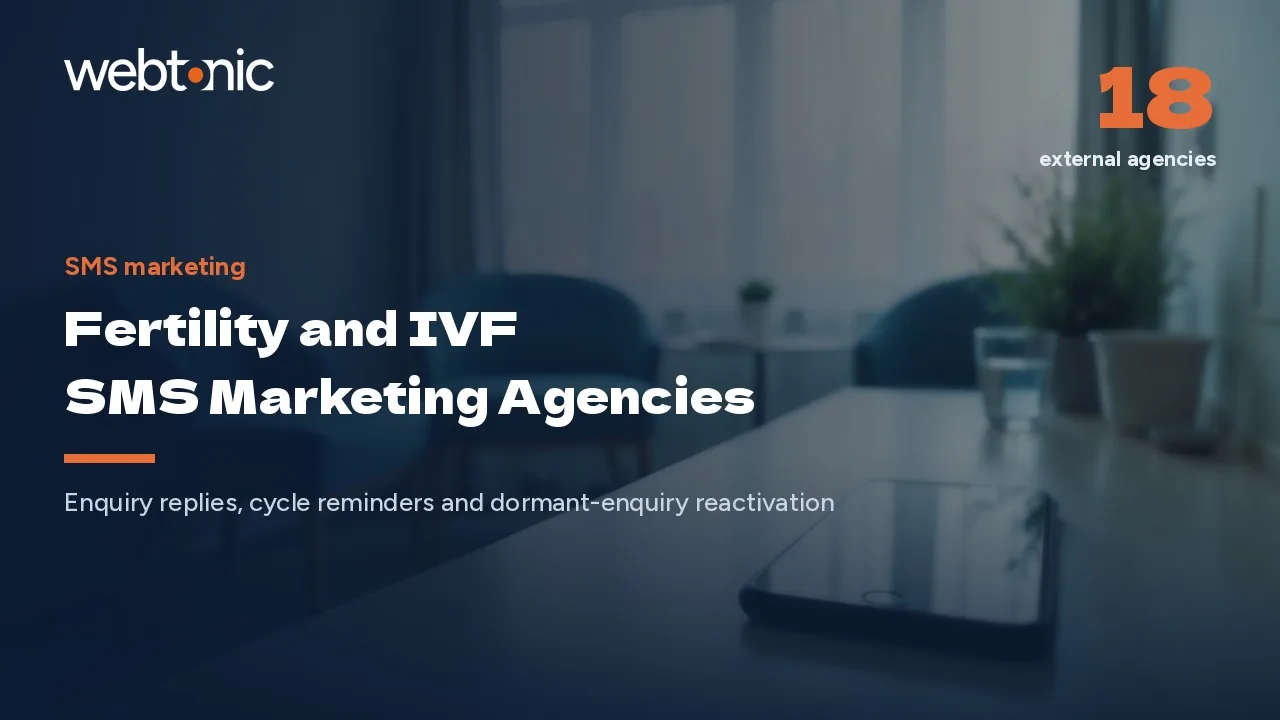 Fertility and IVF SMS Marketing Agencies Worth a Shortlist in 2026 — Web Tonic blog thumbnail