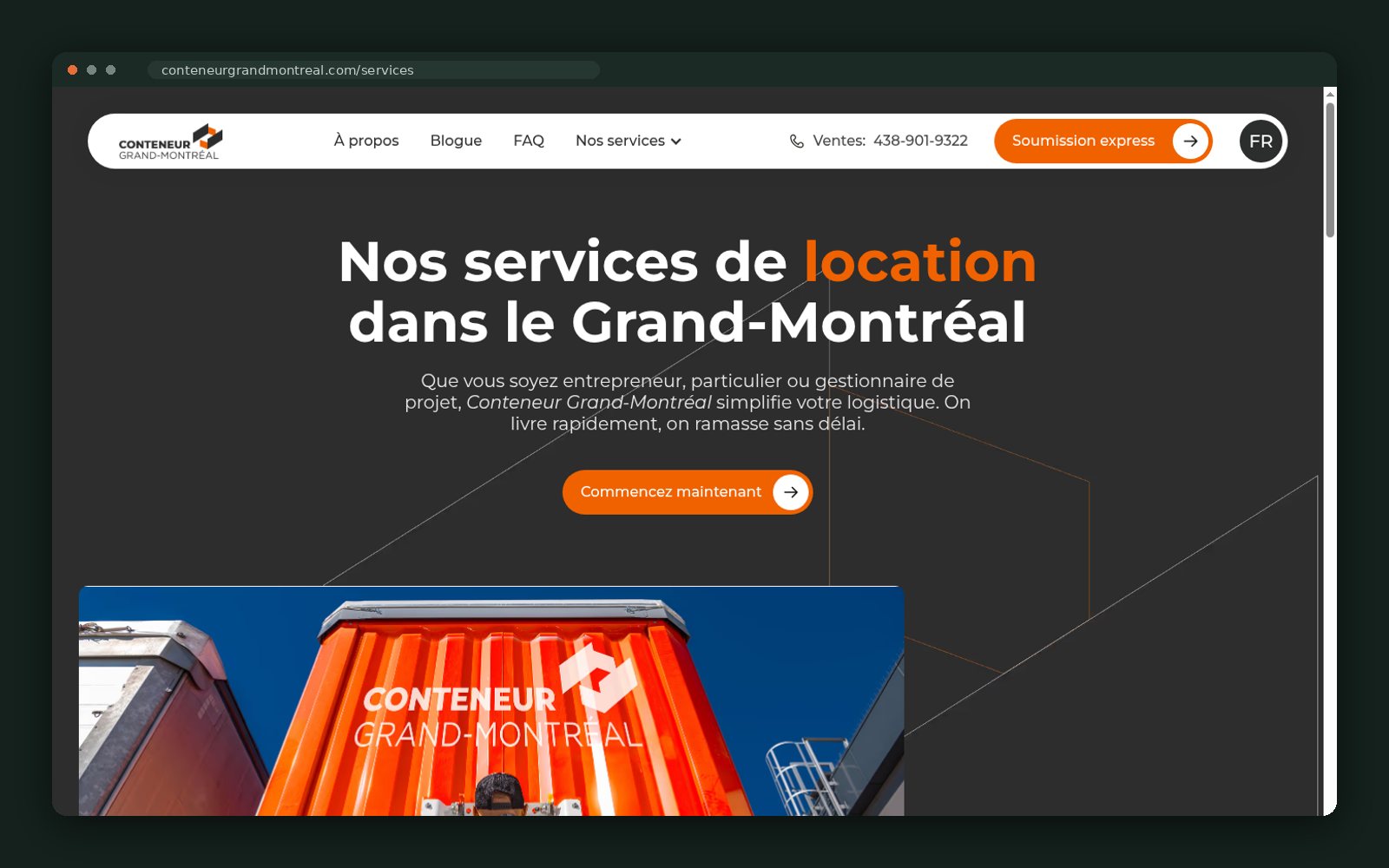 Services index for the Greater Montréal area