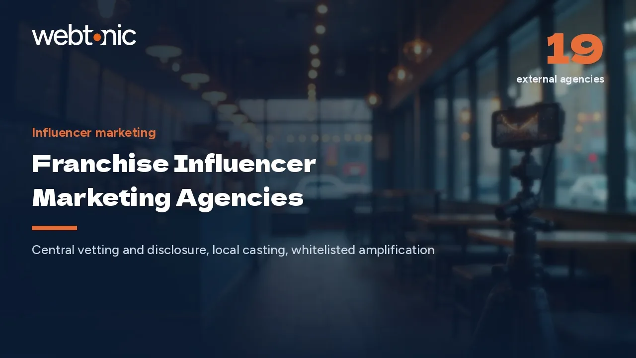 Twenty Franchise Influencer Marketing Agencies for 2026 — Web Tonic blog thumbnail