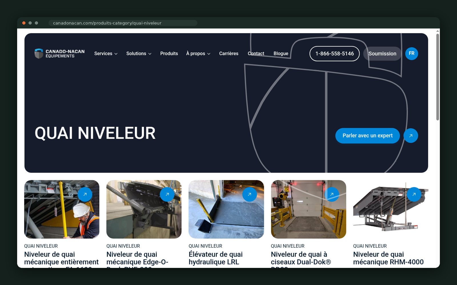 Dock leveller category page