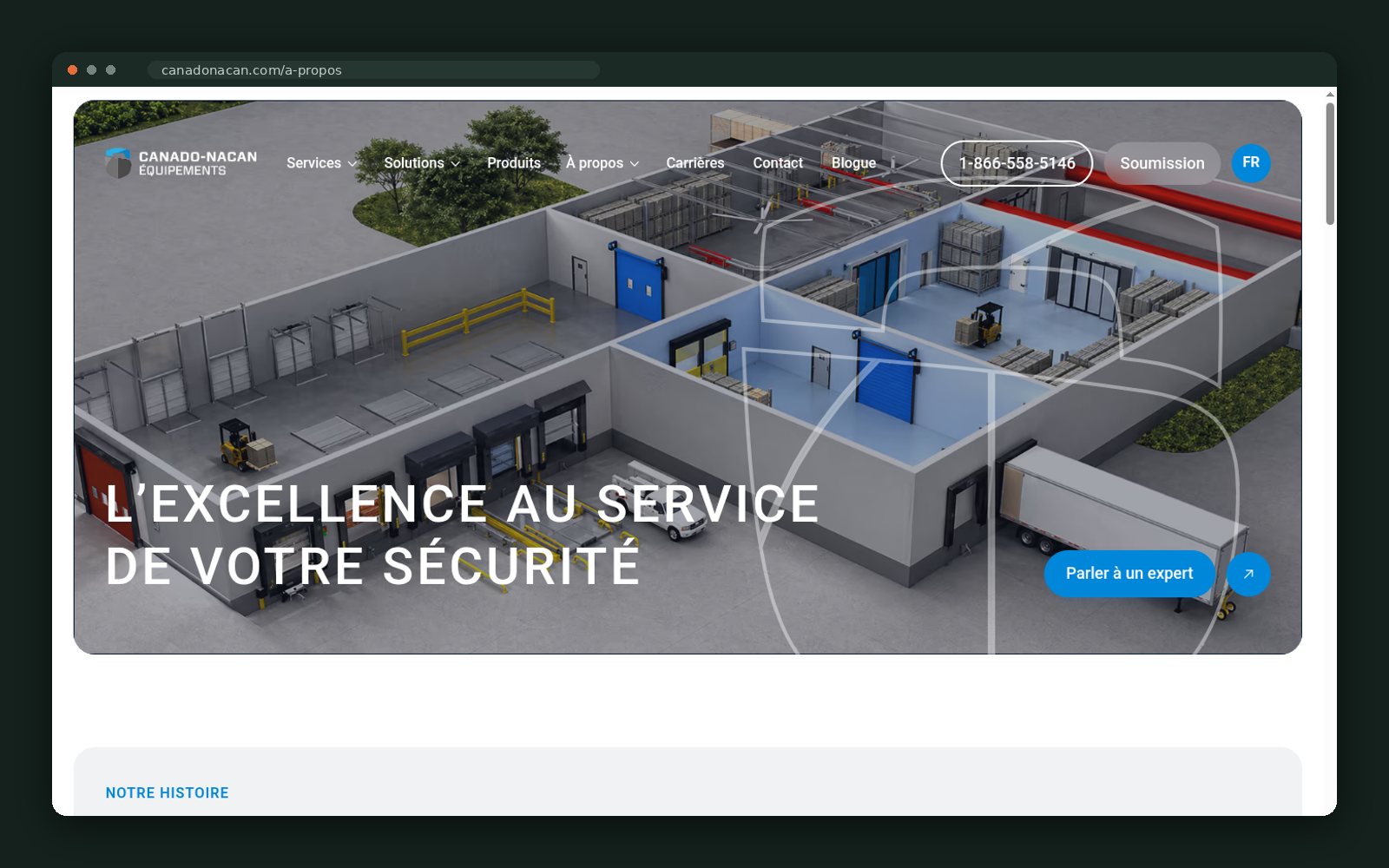 About page — fifty years of safety expertise