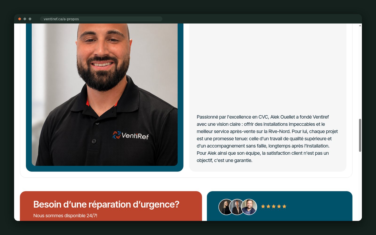 Founder profile and the story behind Ventiref