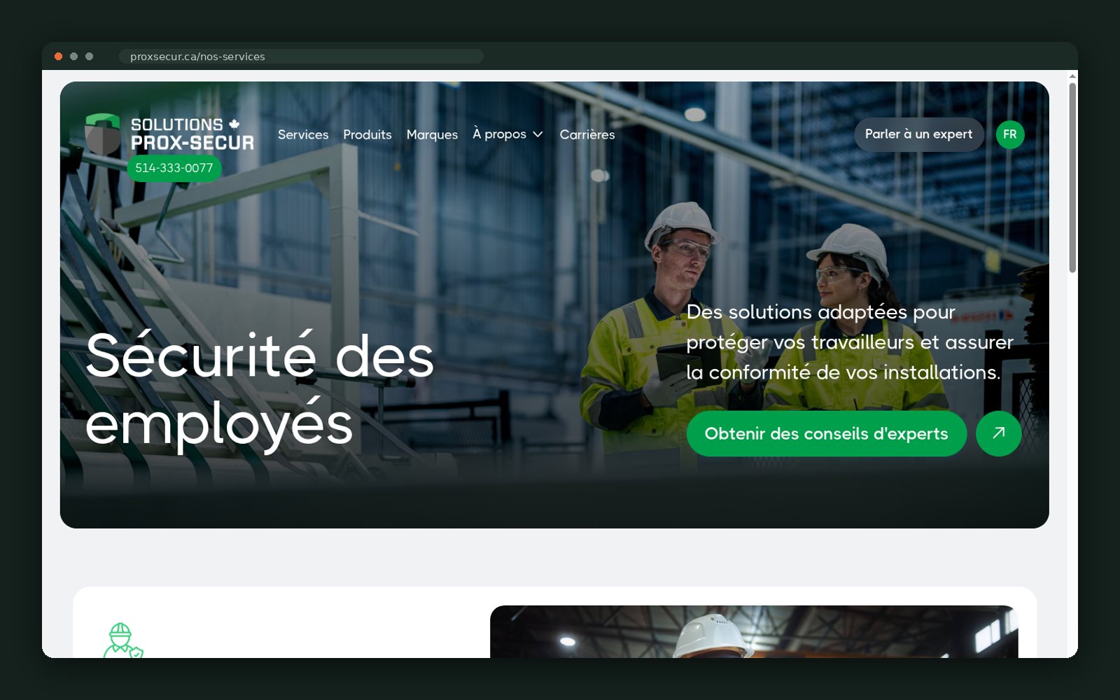 Employee safety services index