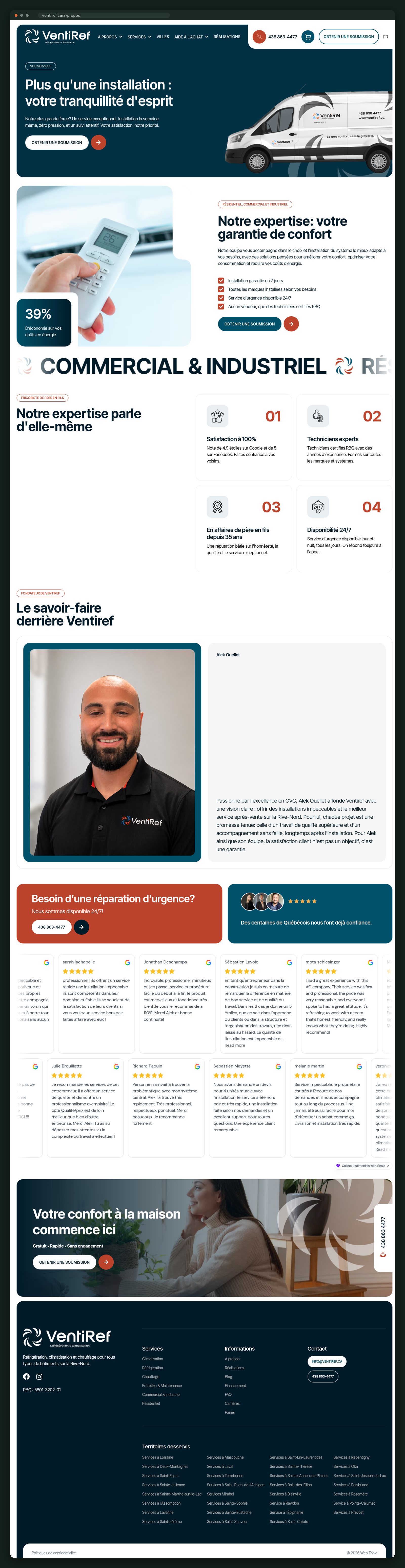 Ventiref website — screen 5