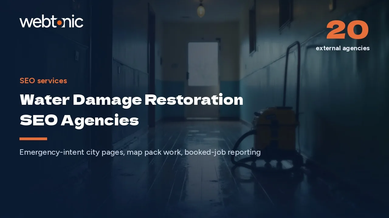 Water Damage Restoration SEO Agencies, Assessed for 2026 — Web Tonic blog thumbnail