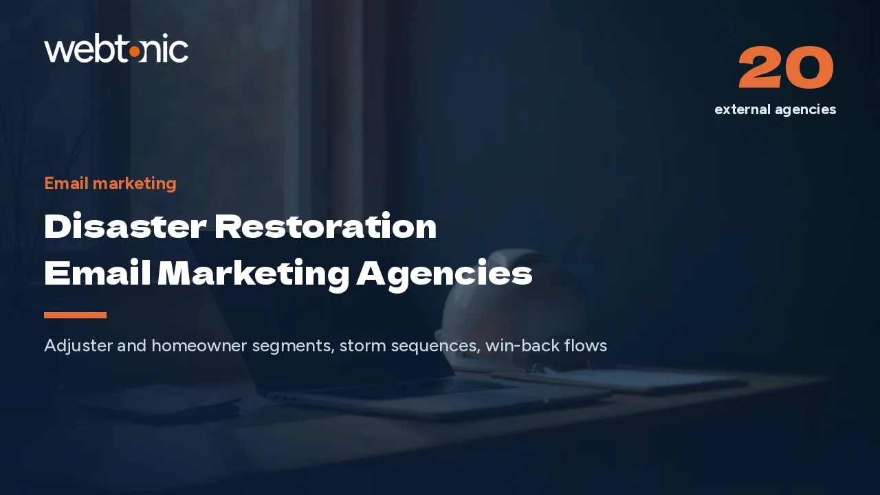 Disaster Restoration Email Marketing Agencies Compared in 2026 — Web Tonic blog thumbnail
