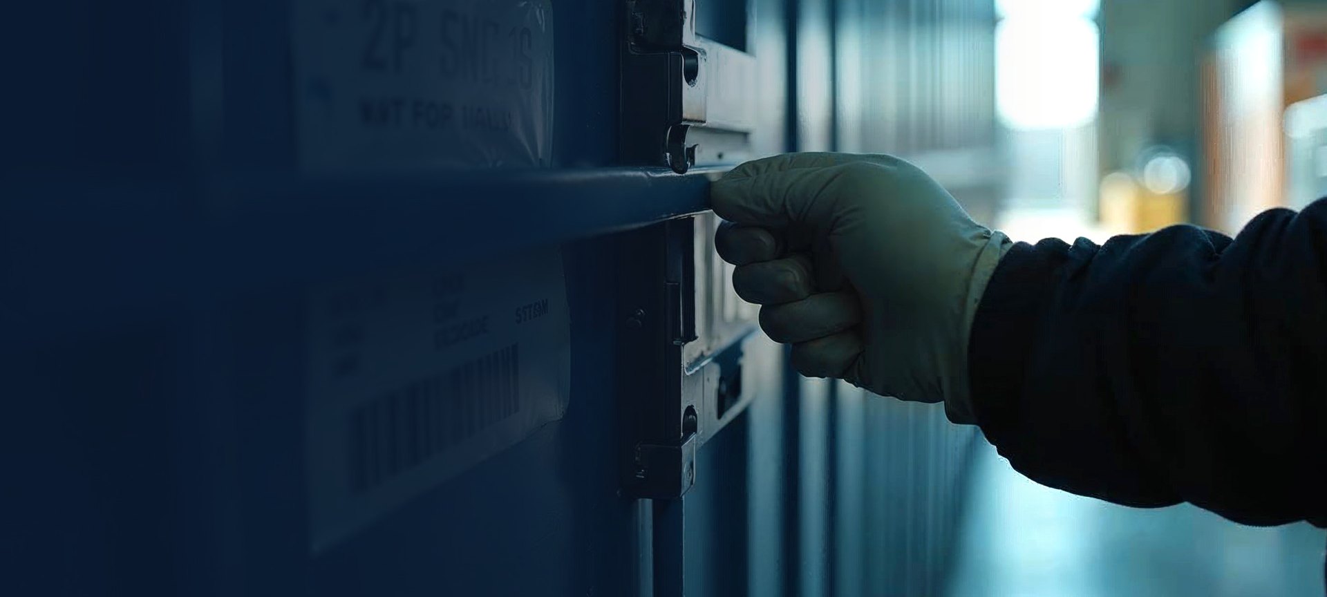 Art-directed industrial security scene representing Secur-T's industry