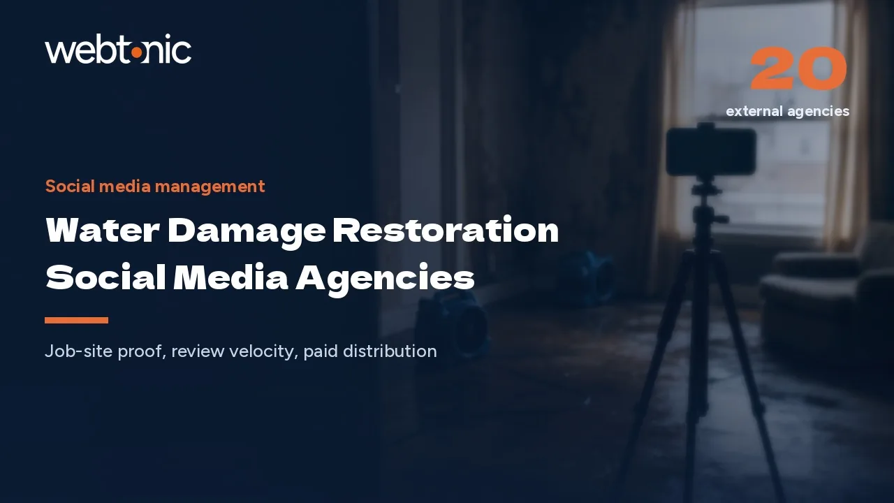 Engagement Is 0.43%: Water Damage Social Media Agencies in 2026 — Web Tonic blog thumbnail