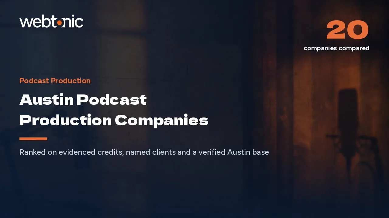 Austin Went Video-First: Podcast Production Companies Compared for 2026 — Web Tonic blog thumbnail